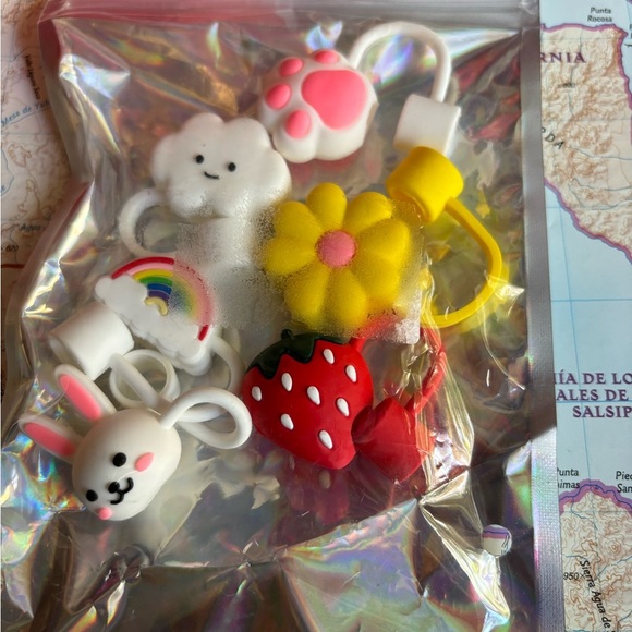 6 PCS  10mm Diameter Silicone Straw Covers - Picture 7 of 7